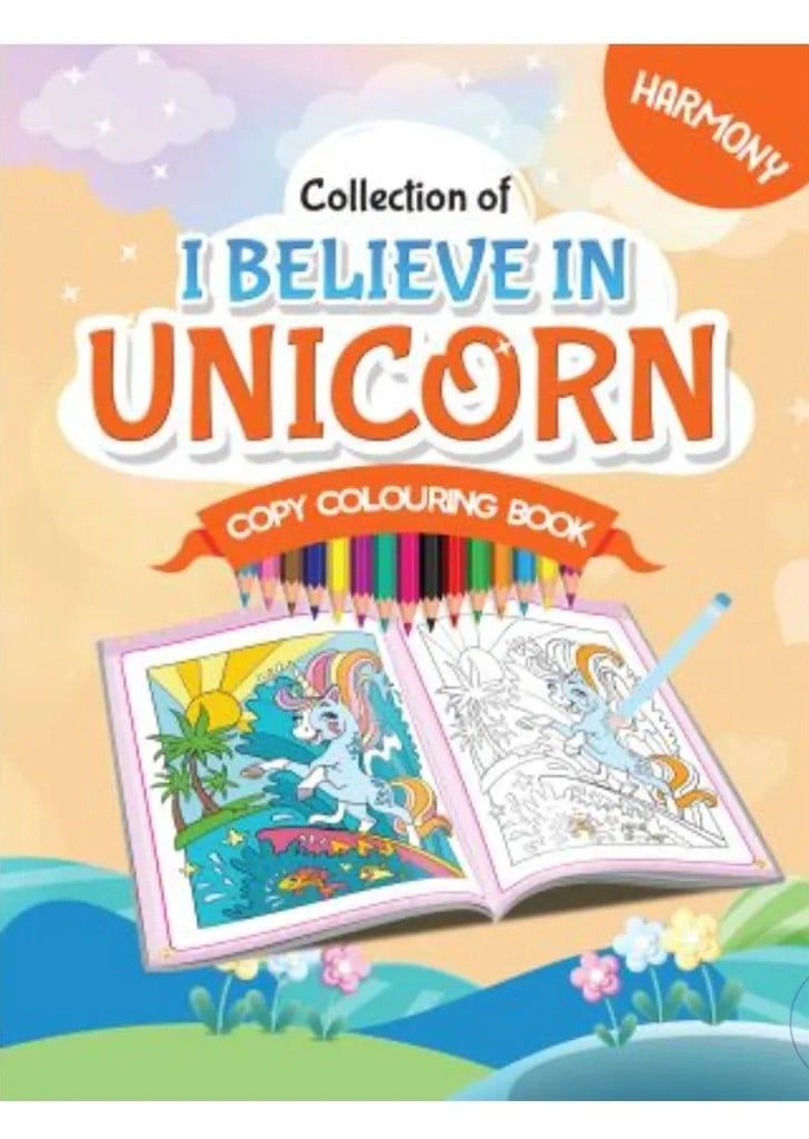 Unicorn Copy Colouring Harmony