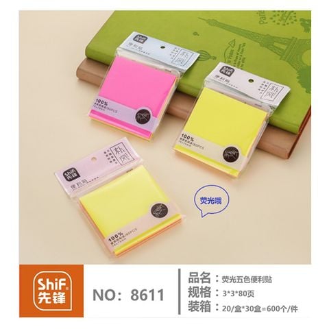 Giấy Note Vuông 3*3CM 80 Tờ 8611 H/20