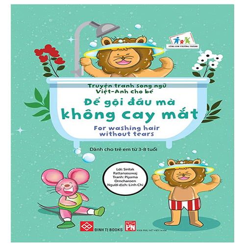 Truyện Tranh Song Ngữ Việt-Anh Cho Bé - Để Gội Đầu Mà Không Cay Mắt