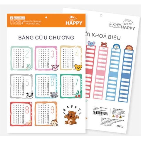 Future - Nhãn Môn Học Happy N641 (15 Nhãn/Tờ)