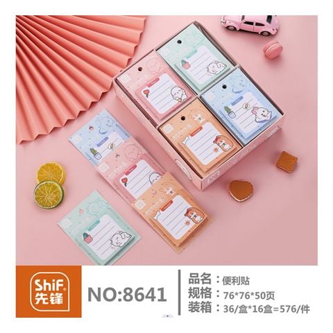 Giấy Note Vuông 7.6*7.6Cm 50 Tờ 8641 H/36