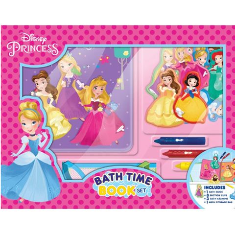 Disney Princess Bath Time Deluxe Books Set - Phidal
