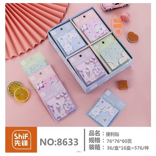 Giấy Note Vuông 7.6*7.6Cm 60 Tờ 8633 H/36