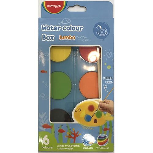 Hộp 6 Màu Nước Kèm Cọ KR972348