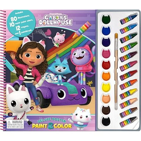 UNIV. Gabby's Dollhouse Deluxe Poster Paint & Color - Phidal