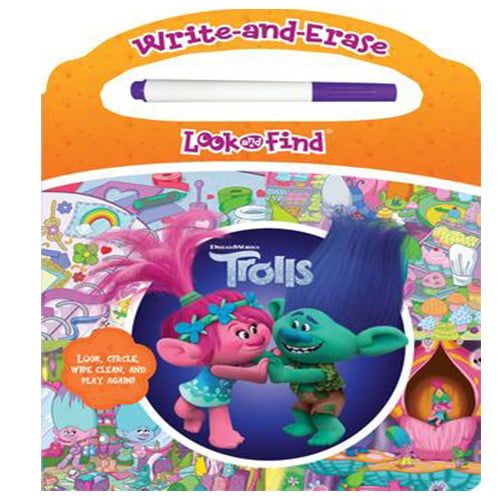 Trolls Write & Erase Look & Find