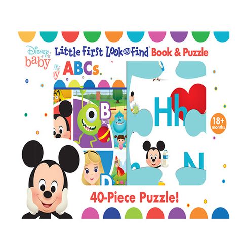 Disney Baby: ABCs: Little First Look And Find Book & Puzzle