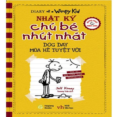 Nhật Ký Chú Bé Nhút Nhát - Tập 4: Mùa Hè Tuyệt Vời (Song ngữ Việt-Anh)