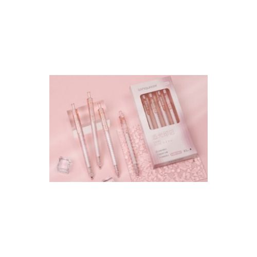 HỘP 4C VIẾT GEL ĐEN 0.5MM LG-43256-5