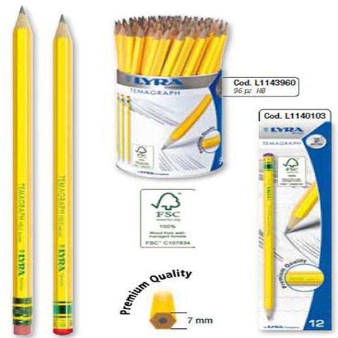 Bút Chì Đen Lyra Temagraph 2B L1140102