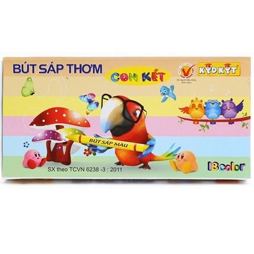 Bút Sáp Thơm Chim Két KidKit BST-004 (18 Màu)