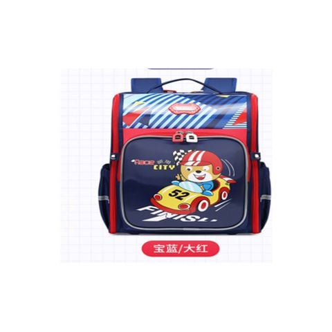 Ba Lô Cấp 1 38*32*15Cm B-3593 Navy/Red
