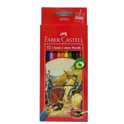 Bút Chì Màu Classic Knight Fabel 12 màu dài (#115852)