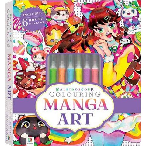 Kaleidoscope Colouring Kit: Manga Art