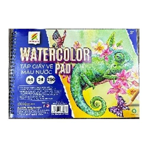 Colormate - Tập Giấy Vẽ Màu Nước Khổ A4 250GSM