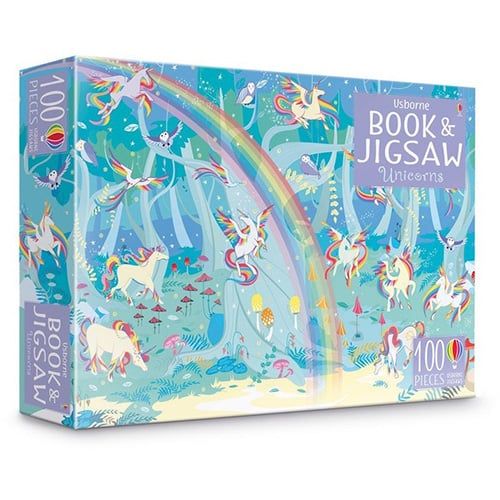 Book And Jigsaw: Unicorns