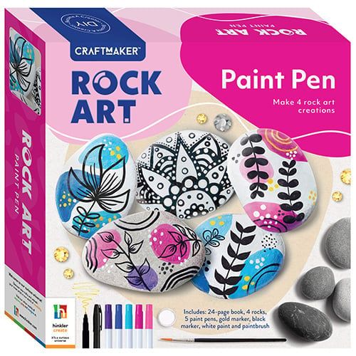 Craft Maker Paint Pen Rock Art Kit