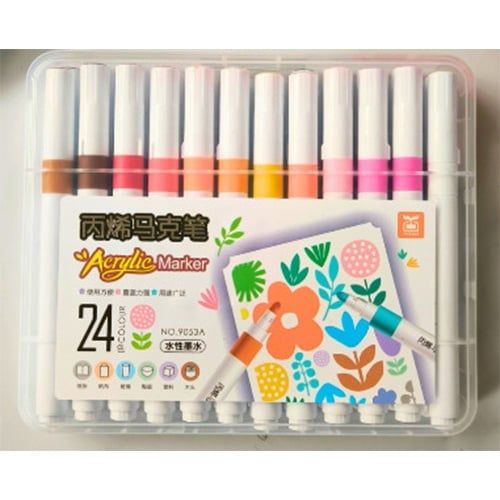 Hộp 24 Bút Dạ Màu Acrylic Marker - 9053A