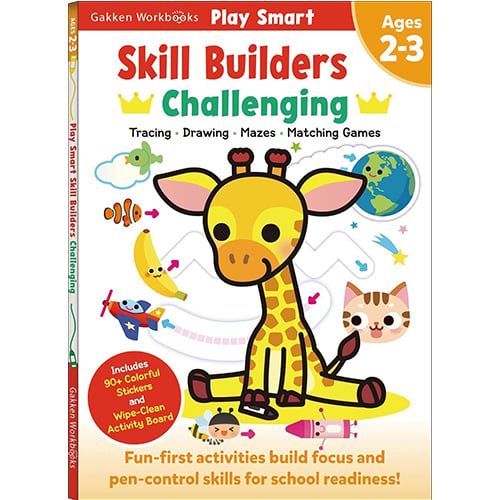 Play Smart Skill Builders: Challenging - Age 2-3: Pre-K Activity Workbook
