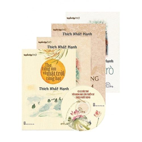 Thơ Từng Ôm Và Mặt Trời Từng Hạt (Bộ 4 quyển + CD 32 bài thơ của Thiền sư Thích Nhất Hạnh)