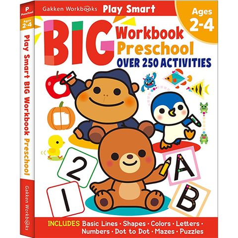 Play Smart Big Preschool Workbook Ages 2-4: Over 250 Activities