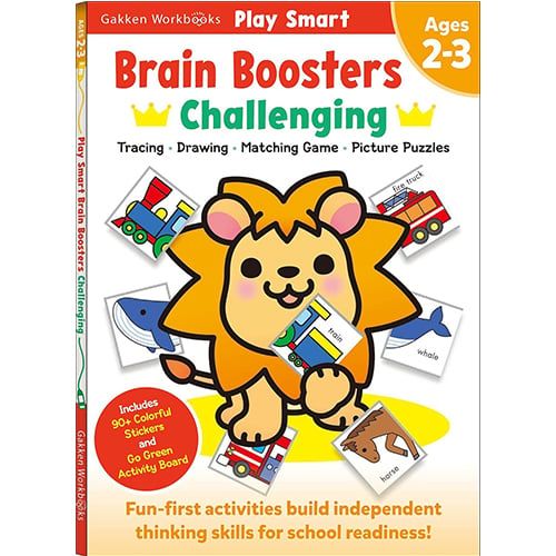Play Smart Brain Boosters: Challenging - Age 2-3: Pre-K Activity Workbook
