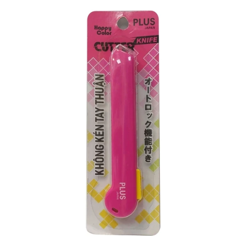 Dao Rọc Giấy Plus-35-V133 - Màu Hồng