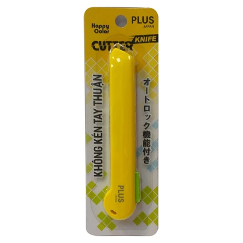 Dao Rọc Giấy Plus-35-V134 - Màu Vàng