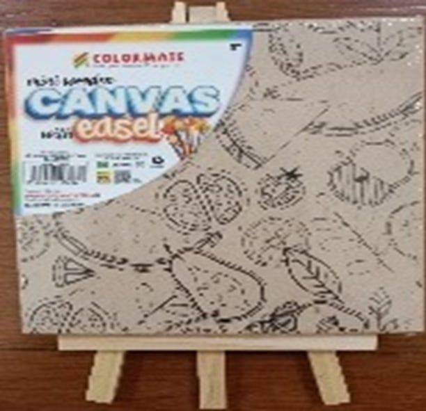 Set Giá Vẽ Và Canvas Gỗ Mini In Hình