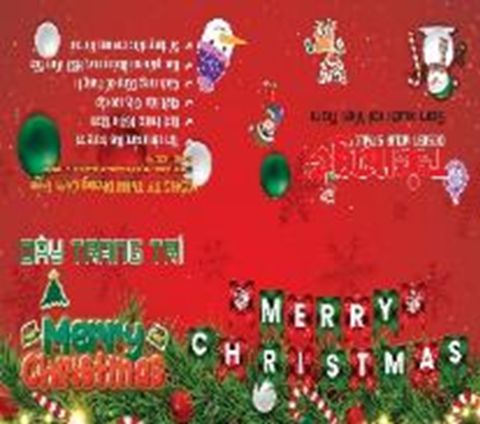 Sticker Trang Trí Merry Christmas 01