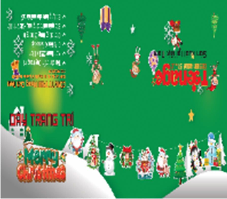 Sticker Trang Trí Merry Christmas 03