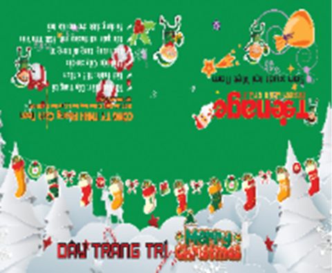 Sticker Trang Trí Merry Christmas 02