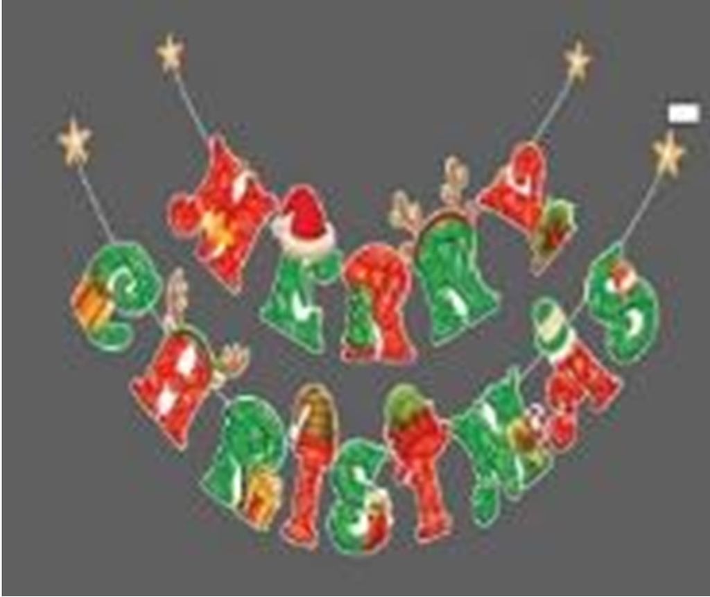 Sticker trang trí Merry Christmas 05 (Chữ)