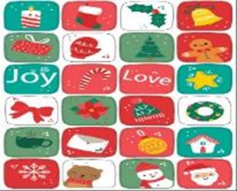 Bộ 240 Hình Sticker Cổ Động Merry Christmas 01