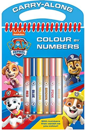 Paw Patrol Colour By Numbers