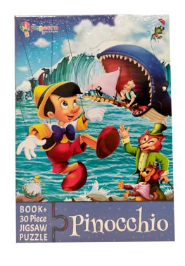 Book + 30 Piece Jigsaw Puzzle: Pinocchio
