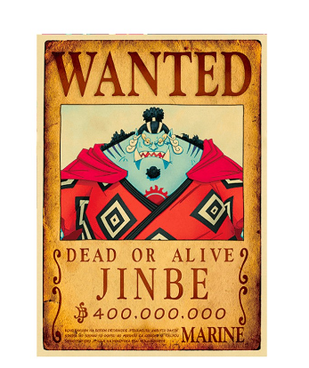 Poster Truy Nã Jinbe - ONE PIECE