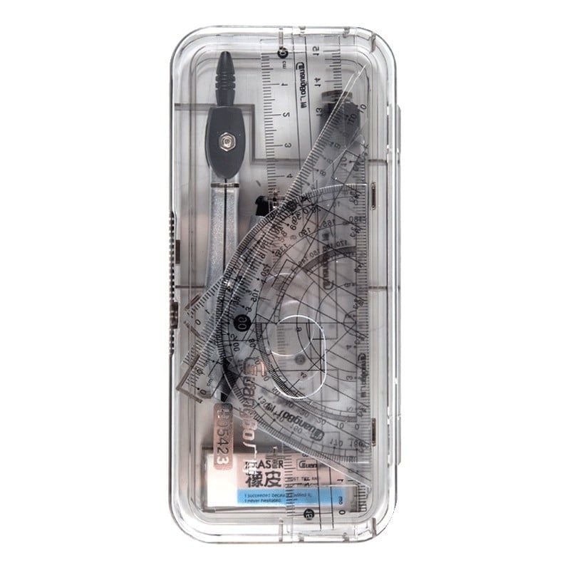 Guangbo - Bộ Compass H05423 Chì Kim Kèm Thước 4 Chi Tiết