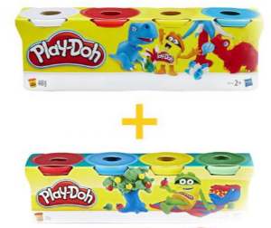 Playdoh Combo Bột Nặn 4 Màu & 4 Màu Mini CBB5517-23241-33-VTA 2988