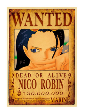 Poster Truy Nã Nico Robin - ONE PIECE