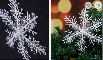 Hoa Tuyết Trang Trí 15Cm 3PCS