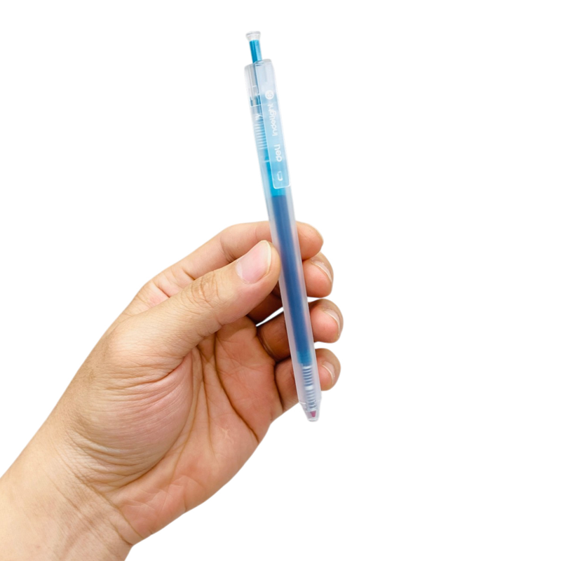 Deli - Bút Gel Bấm 0.5mm Màu Xanh Ngọc EG118-DG (12C/HỘP)