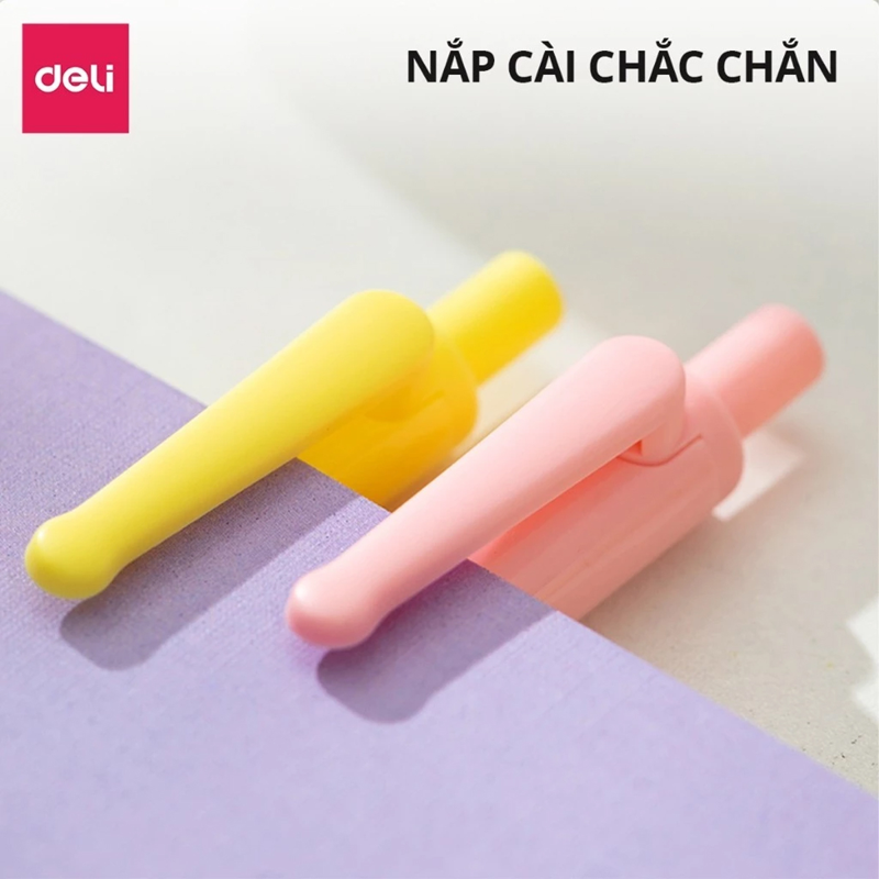 Bút Gel Màu Đen Hình Bọt Biển Deli - EG92-BK