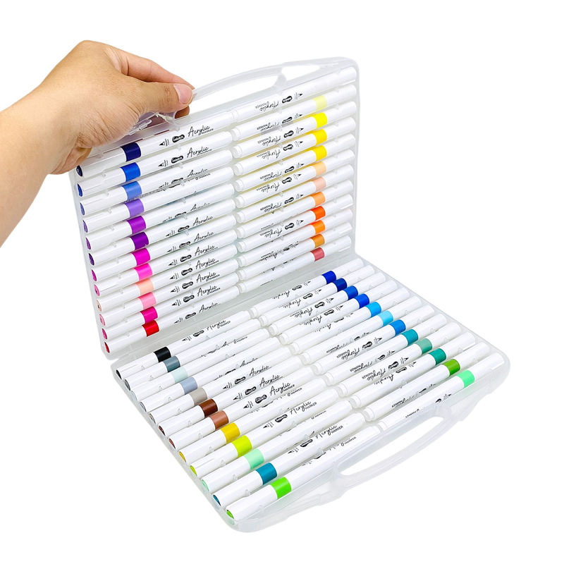 Hộp 48 Bút Lông Màu Colokit Acrylic 1 Đầu Brush ACM-C023