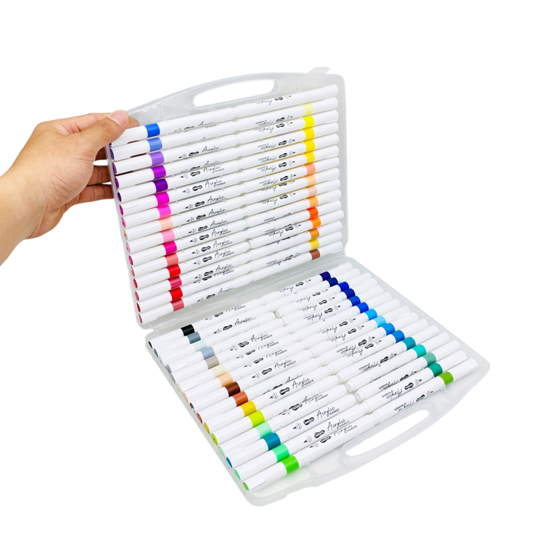 Hộp 60 Bút Lông Màu Colokit Acrylic 1 Đầu Brush ACM-C024