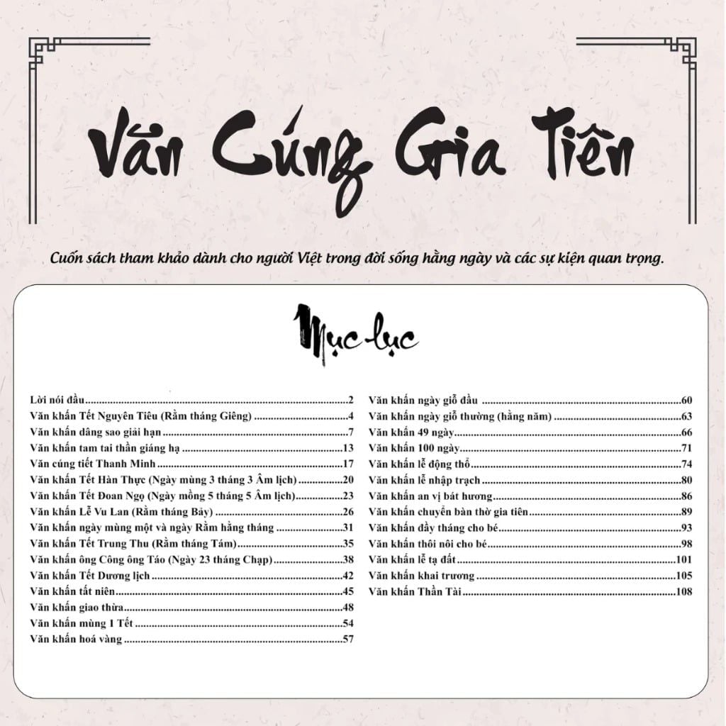 Văn Cúng Gia Tiên