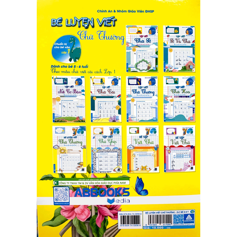 Chuẩn Bị Cho Bé Vào Lớp 1 - Bé Luyện Viết Chữ Thường (Dành Cho Bé 5-6 Tuổi)