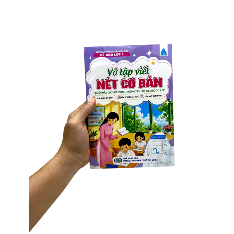 Bé Chuẩn Bị Vào Lớp 1 - Vở Tập Viết - Nét Cơ Bản (Chuẩn Mẫu Theo Bộ Giáo Dục Và Đào Tạo)