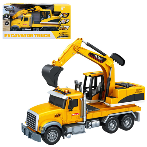 Vecto Đồ Chơi Xe Xúc Đào Có Đèn Và Âm Thanh VT82P-2