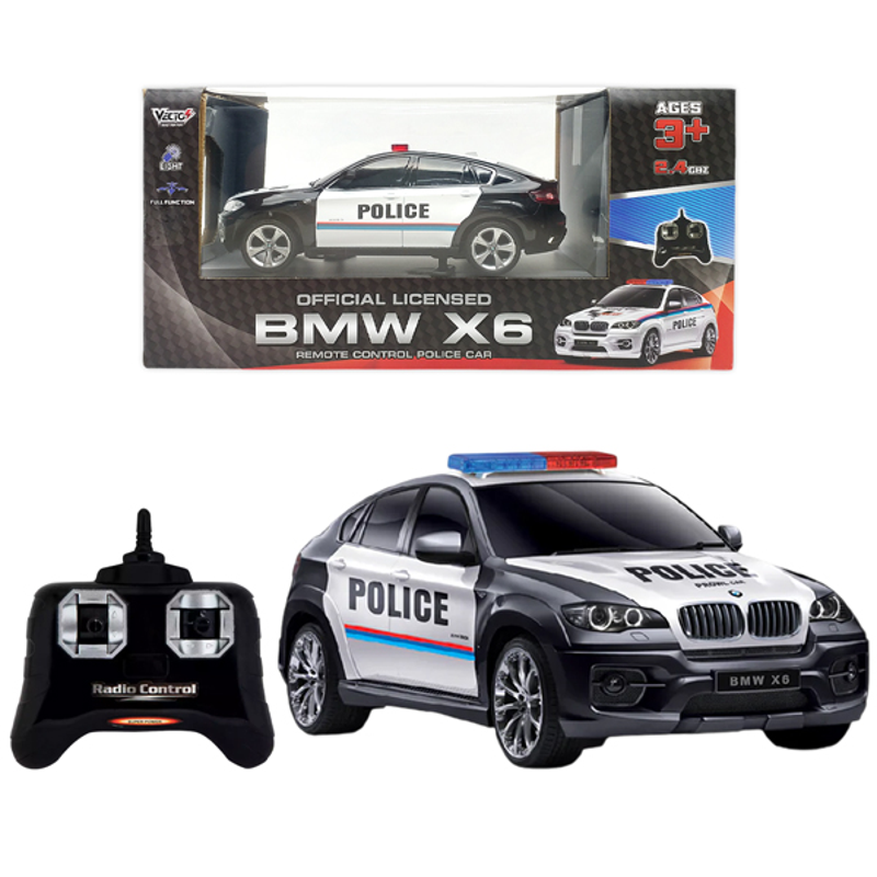 Vecto Xe Cảnh Sát Bmw X6 Điều Khiển VT2404P/BK